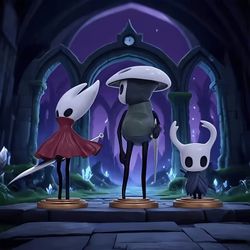 NEW Anime Hollow Knight 3 Figures: Main Character, Hornet, Quirrel NO BOX