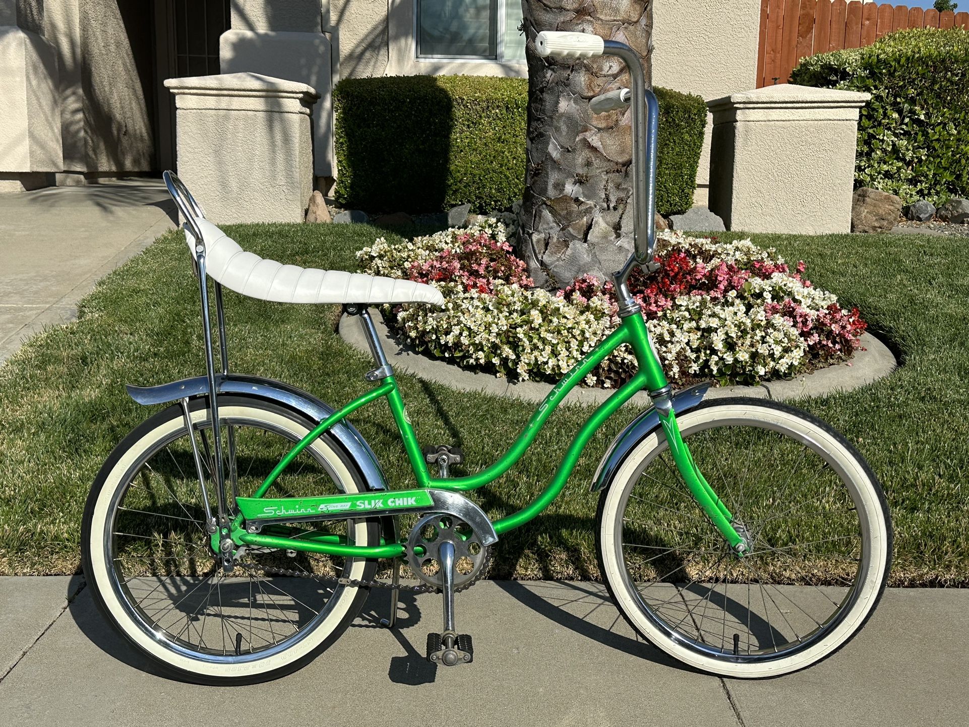 Rare 1965 DA Vintage Early Schwinn Stingray Slik Chik Lime Original Paint