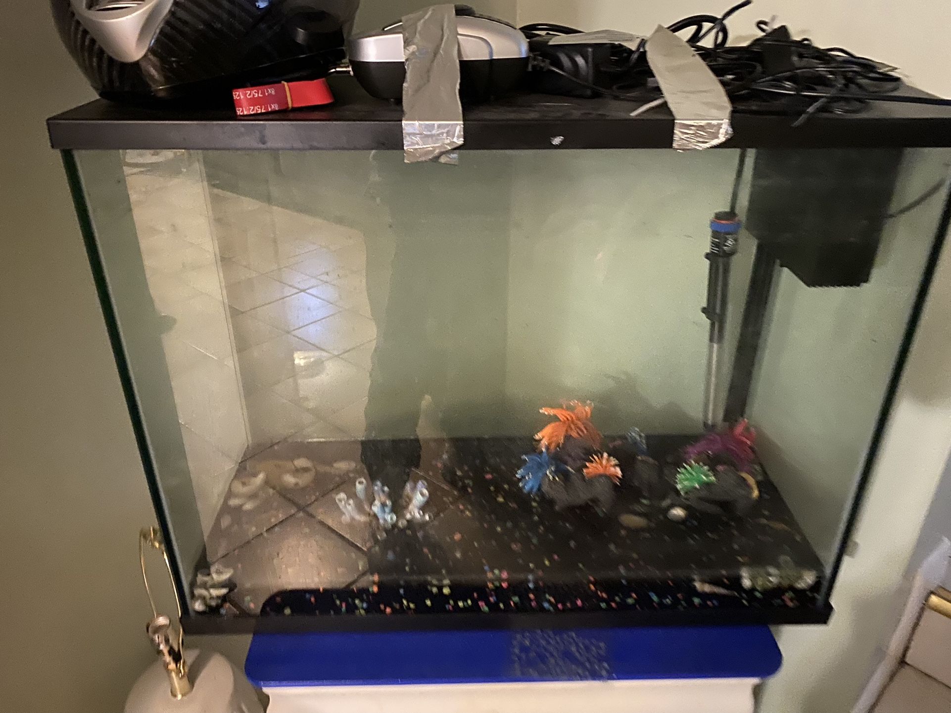 55gallon Fish Tank W/ Color Changing Lights
