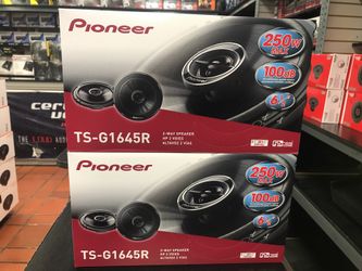 4 brand new pioneer speakers with installation