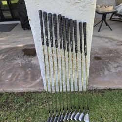 TopFlite Tour Irons 1-SW(11 Clubs) Dynamic Gold S300 Shafts -Great Set