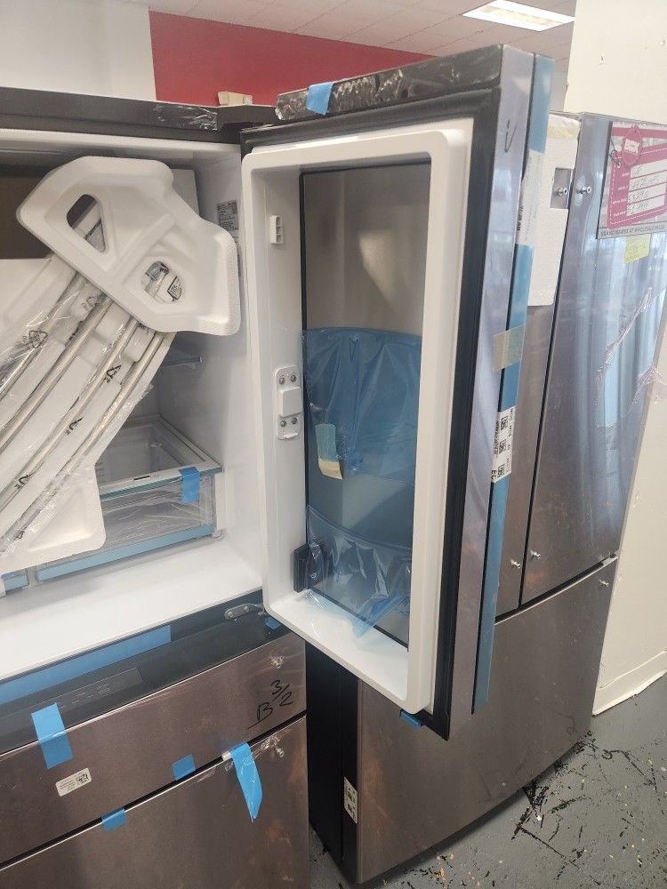 Ge Profile 36 Inch French 4 Door Refrigerator 27.9 Cu Ft Stainless Steel