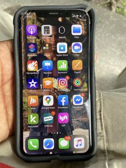 iPhone X cracked at top just upgraded