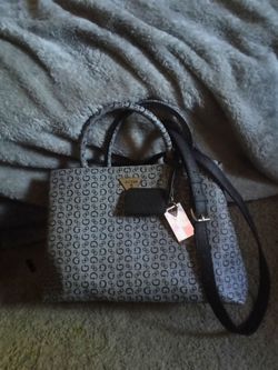 Guess Logo Print Satchel Handbag