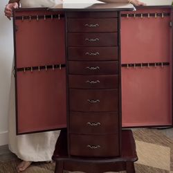 Antique Jewelry Armoire 