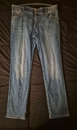Apt 9 Light Wash Straight Leg Denim Jeans plus size 16