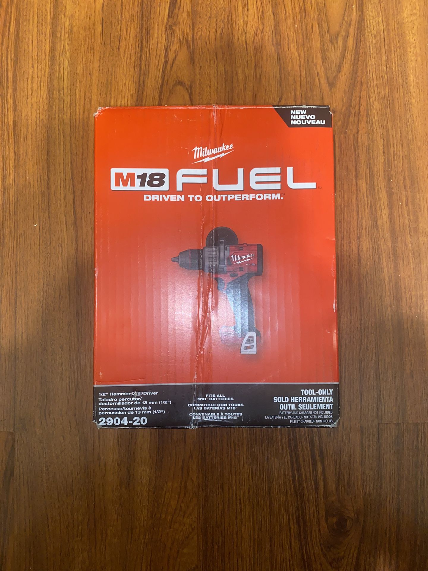 (1) New Milwaukee M18 Fuel Brushless 1/2” Hammer Drill/Driver (2904-20)