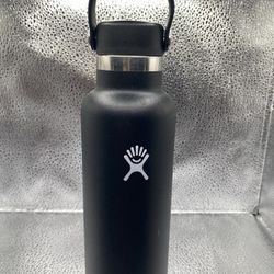 Hydro Flask 18 Oz Standard Mouth Water Bottle Used Black 18oz Great Condition