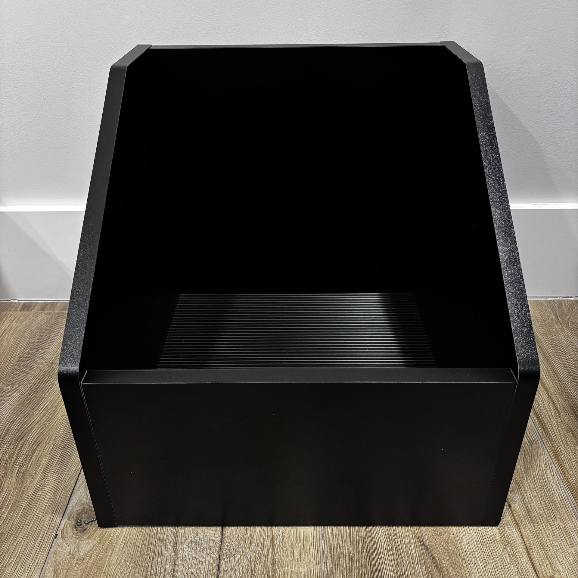 LP Bin Storage Vinyl Record Display Holder Modern Black