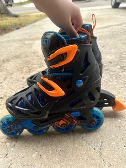RD Roller Skates Rollerblades Derby Inline Skates Black Blue Orange Kids