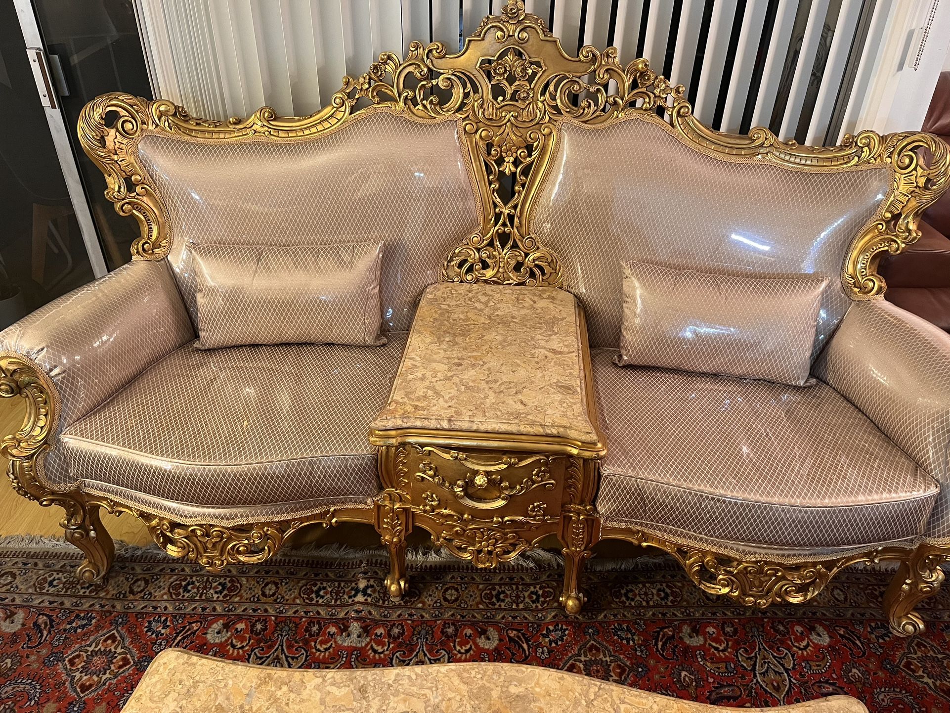 Italian Furniture Couch Sofa Loveseat Chair livingroom set