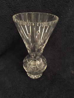 Vintage lead crystal vase