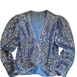 Cerulean Sequin Jacket
