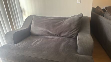 Loveseat Down Grey Gray