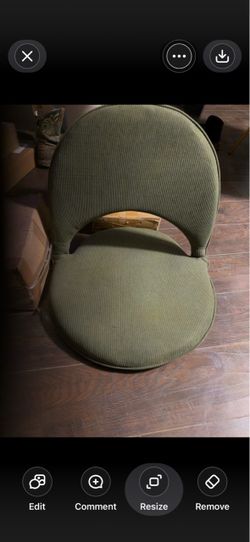 Green Corduroy Floor Chair Cushion Seat