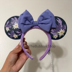 Disney - Purple Floral Minnie Ears