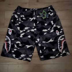 (New) Black Camo Designer Shorts