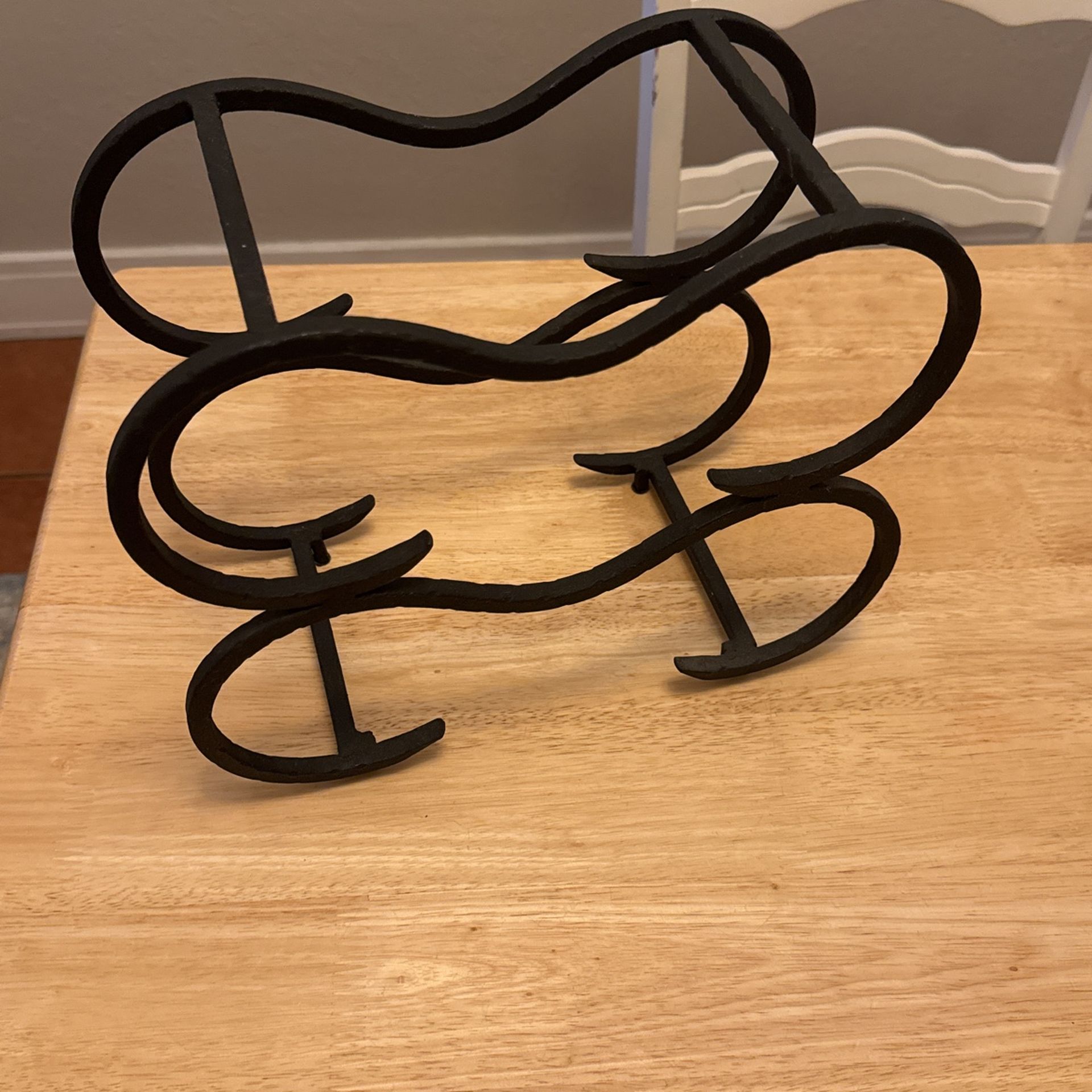 Elegant Black Metal Wine Rack Pottery Barn