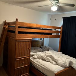 full bed/twin bunk bed 