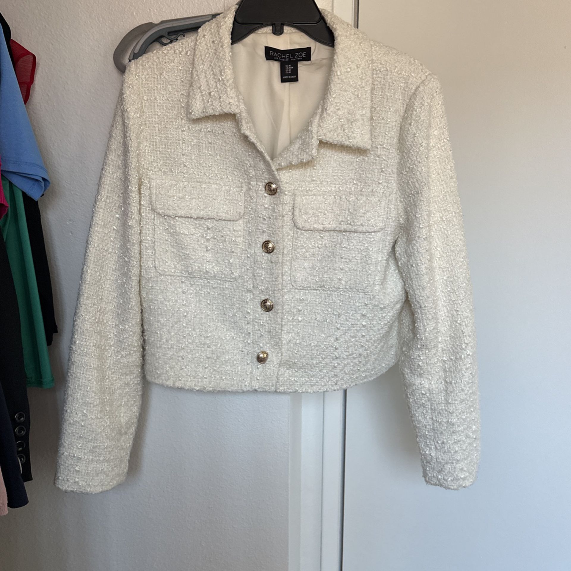 Rachel, Zoe jacket, blazer size medium off-white
