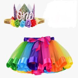 Baby Girl’s 1st Birthday Two Piece Outfit 