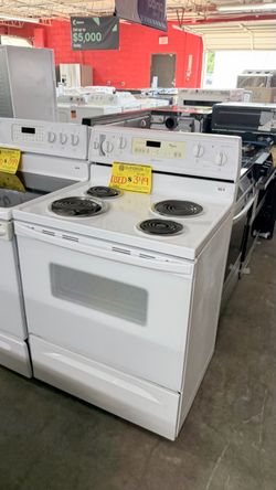 Whirlpool White Electric Coil Range