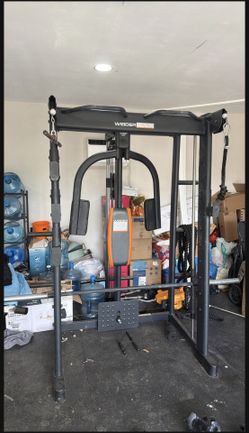 FULLY ASSEMBLED- All In One Home Gym. Functional Trainer. Smith Machine. Squat Rack. Cable Machine