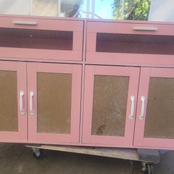 Pink Dresser/Cabinets