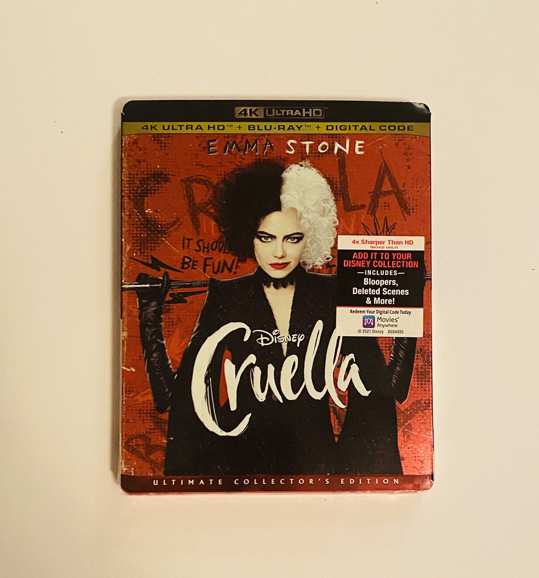 Cruella 4K Ultra HD + Blu-Ray + Digital Code