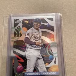2025 Topps Cosmic Chrome #48 Yoshinobu Yamamoto