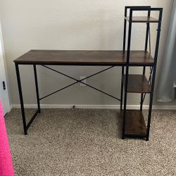 Desk With Shelves 