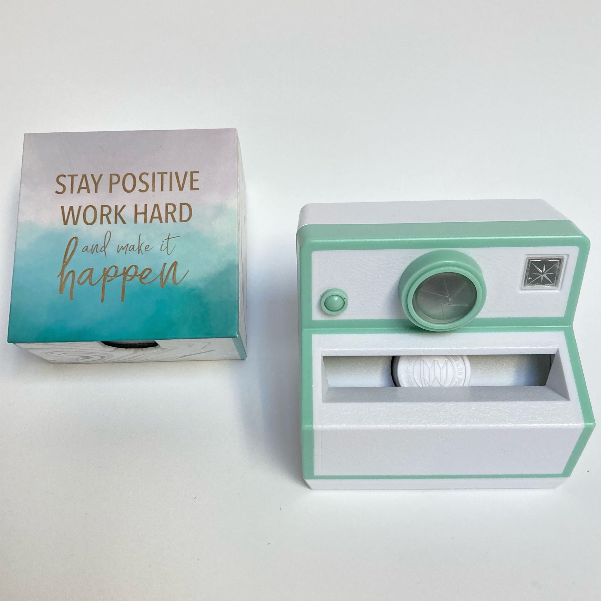 Lady Jayne Note Cube and Polaroid Post-it Dispenser