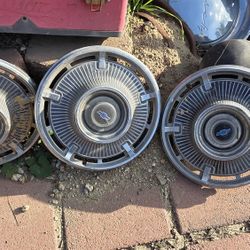 1965 Chevy Impala 14"  Hubcaps (3 Only)