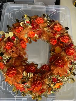 Fall Harvest Decorative Wreath