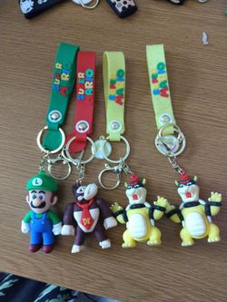 Mario World Keychains