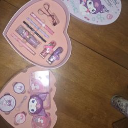 Wet n Wild My Melody & Kuromi PR Box, a two-layered, heart-shaped collection featuring makeup and accessories inspired by the Sanrio characters.