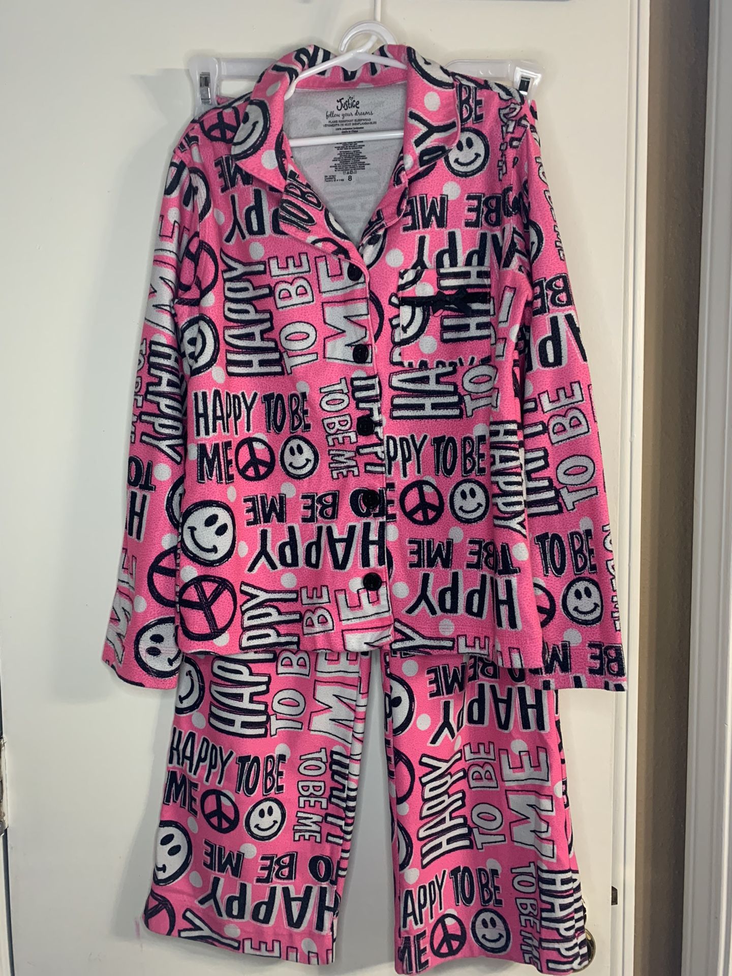 JUSTICE PJ SET SIZE 8