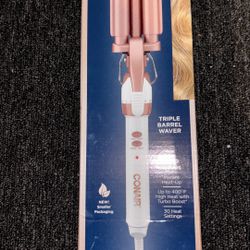 Double Ceramic Triple Barrel Waver 