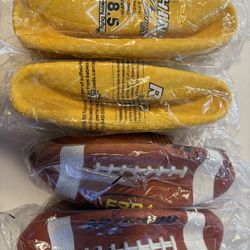 4 New Sports Balls Footballs /Kickballs Recess 