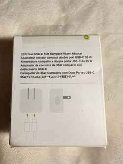 Adaptador de corriente compacto USB-C doble de 35 W Apple