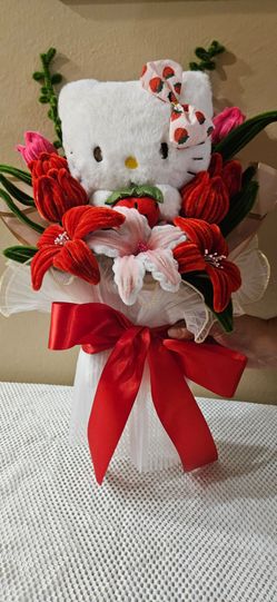 Hello kitty pipe cleaner bouquet