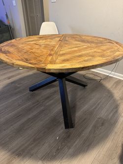 Solid mango wood dining table 47.2"x30"