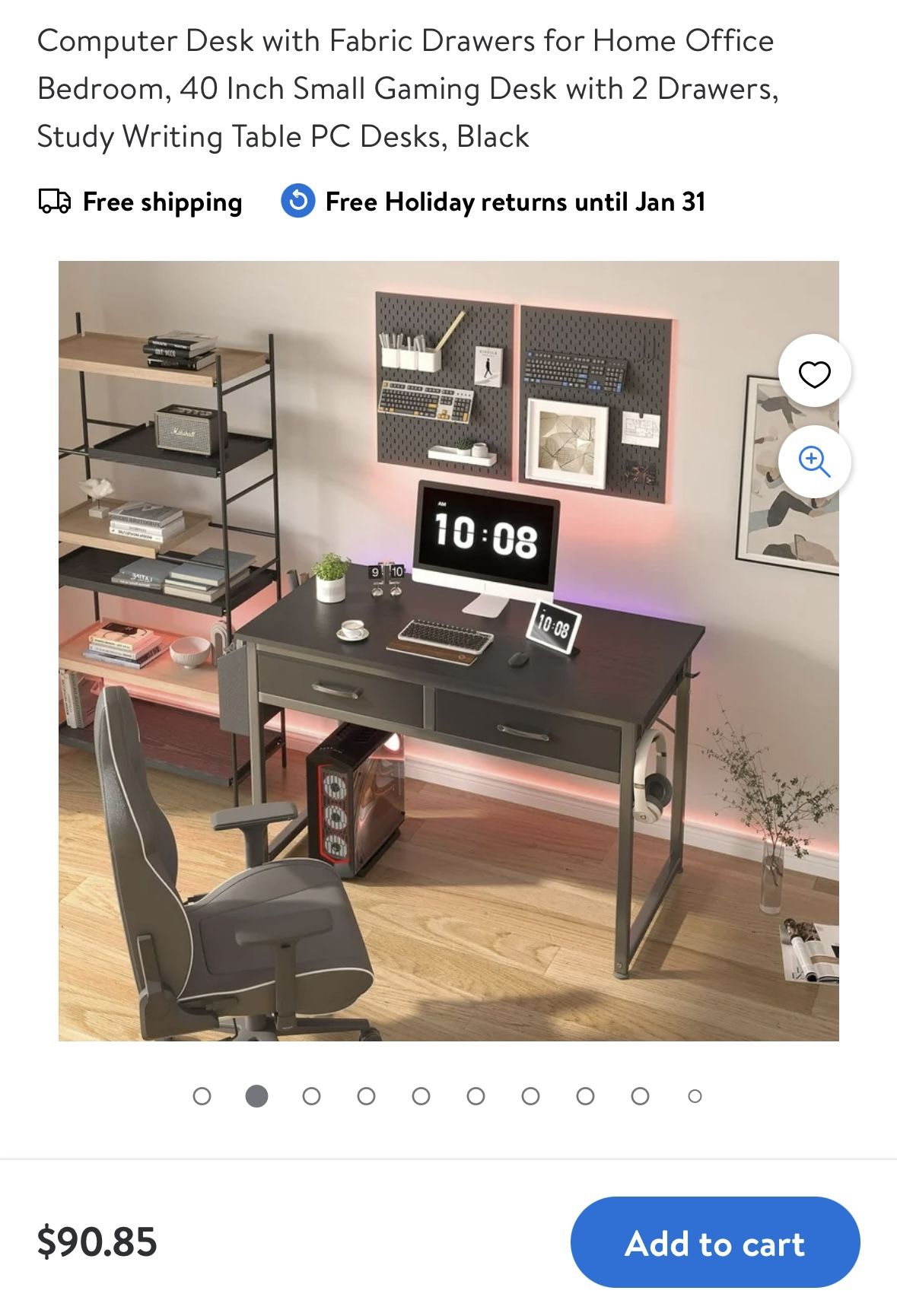 Black Computer Desk