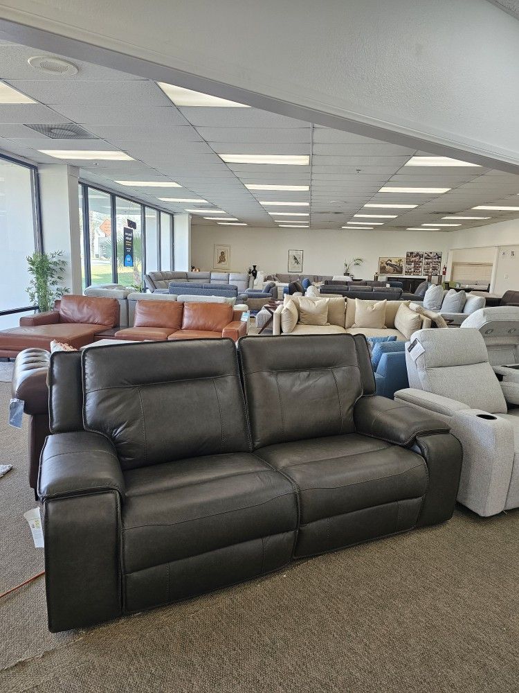 Top Grain Leather Sofa-Hensley
