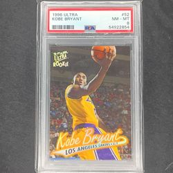1996 Kobe Bryant Fleer Ultra Rookie PSA 8