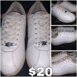 Nike Cortez White Leather Sneakers