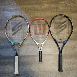 3 Tennis Rackets