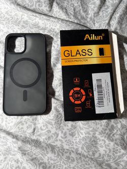 Iphone 12 case and screen protector bundle