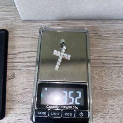 Moissanite 925 Silver Cross