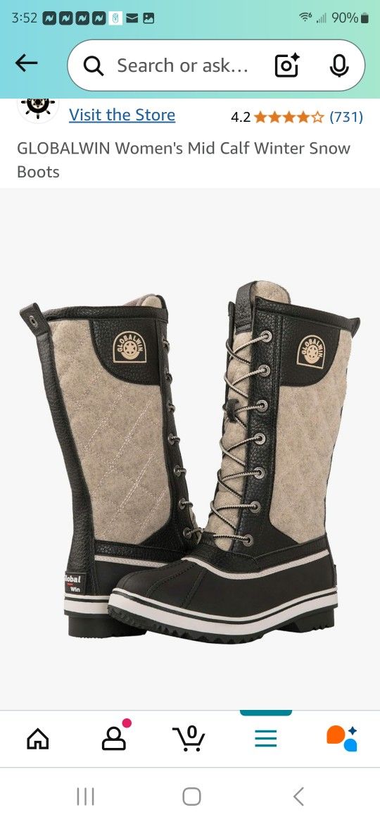 Winter Boots Work 3x Fits Size 9.5-10.5